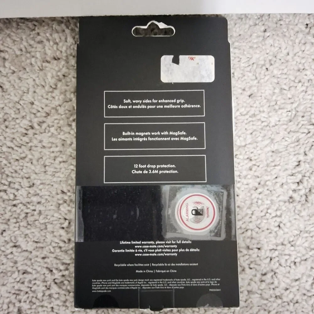 Kate Spade Mirrored Wavy MagSafe Cell Phone Case iPhone 16 Pro Max Brand New